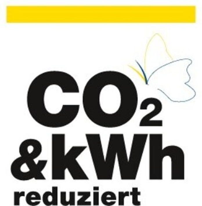 Zertifikat CO2 und KWh reduziert